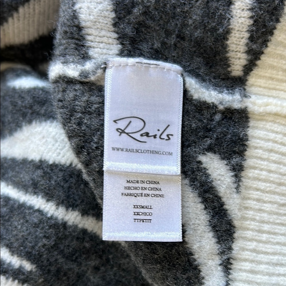 Rails Tiger Lana Mixed Abstract Print Sweater Woo… - image 8